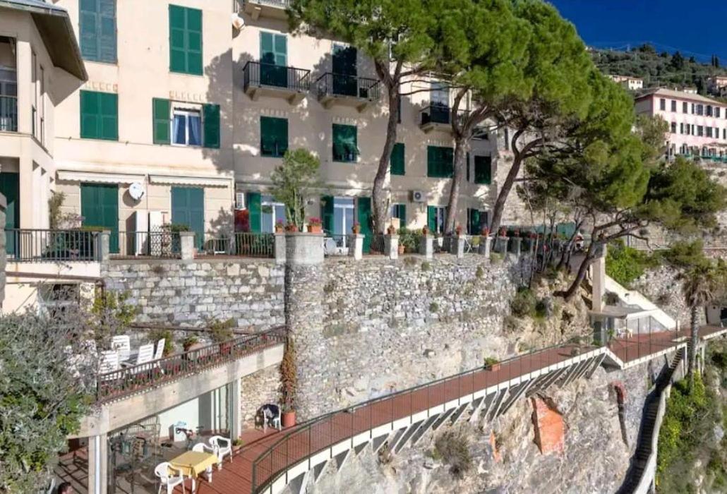Pieve Ligure A Picco Sul Mare Con Piscina Villa Regina Zewnętrze zdjęcie