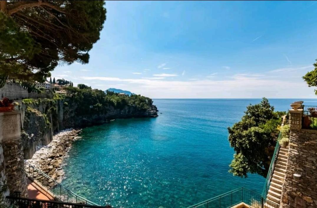 Pieve Ligure A Picco Sul Mare Con Piscina Villa Regina Zewnętrze zdjęcie